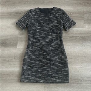 Club Monaco Black and White Tweed Dress Size XXS